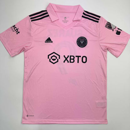 Autographed/Signed Luis Suarez Inter Miami Pink Soccer Jersey Beckett BAS COA