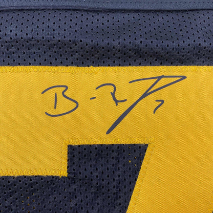Facsimile Autographed Ben Roethlisberger Pittsburgh Color Rush Reprint Laser Auto Football Jersey Size Men's XL