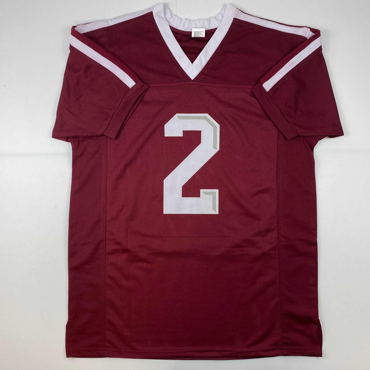 Facsimile Autographed Johnny Manziel Texas A&M Maroon Reprint Laser Auto College Football Jersey Size Men's XL