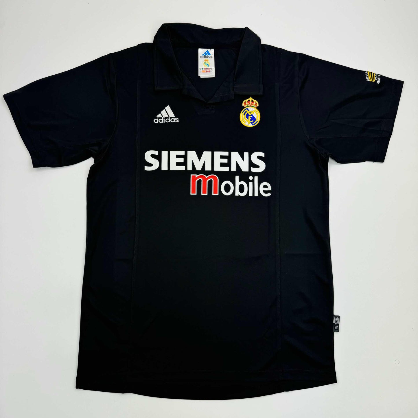Autographed/Signed Ronaldo Nazario Real Madrid Black Soccer Jersey Beckett BAS COA
