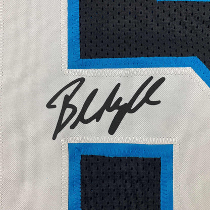 Facsimile Autographed Baker Mayfield Carolina Black Reprint Laser Auto Football Jersey Size Men's XL