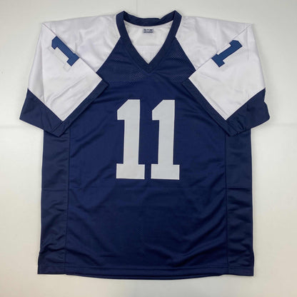 Facsimile Autographed Micah Parsons Dallas Thanksgiving Day Reprint Laser Auto Football Jersey Size Men's XL