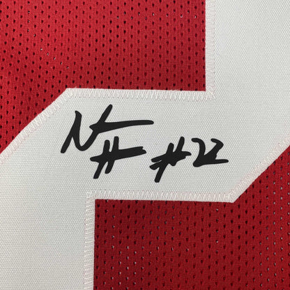 Facsimile Autographed Najee Harris Alabama Red Reprint Laser Auto College Football Jersey Size Men's XL