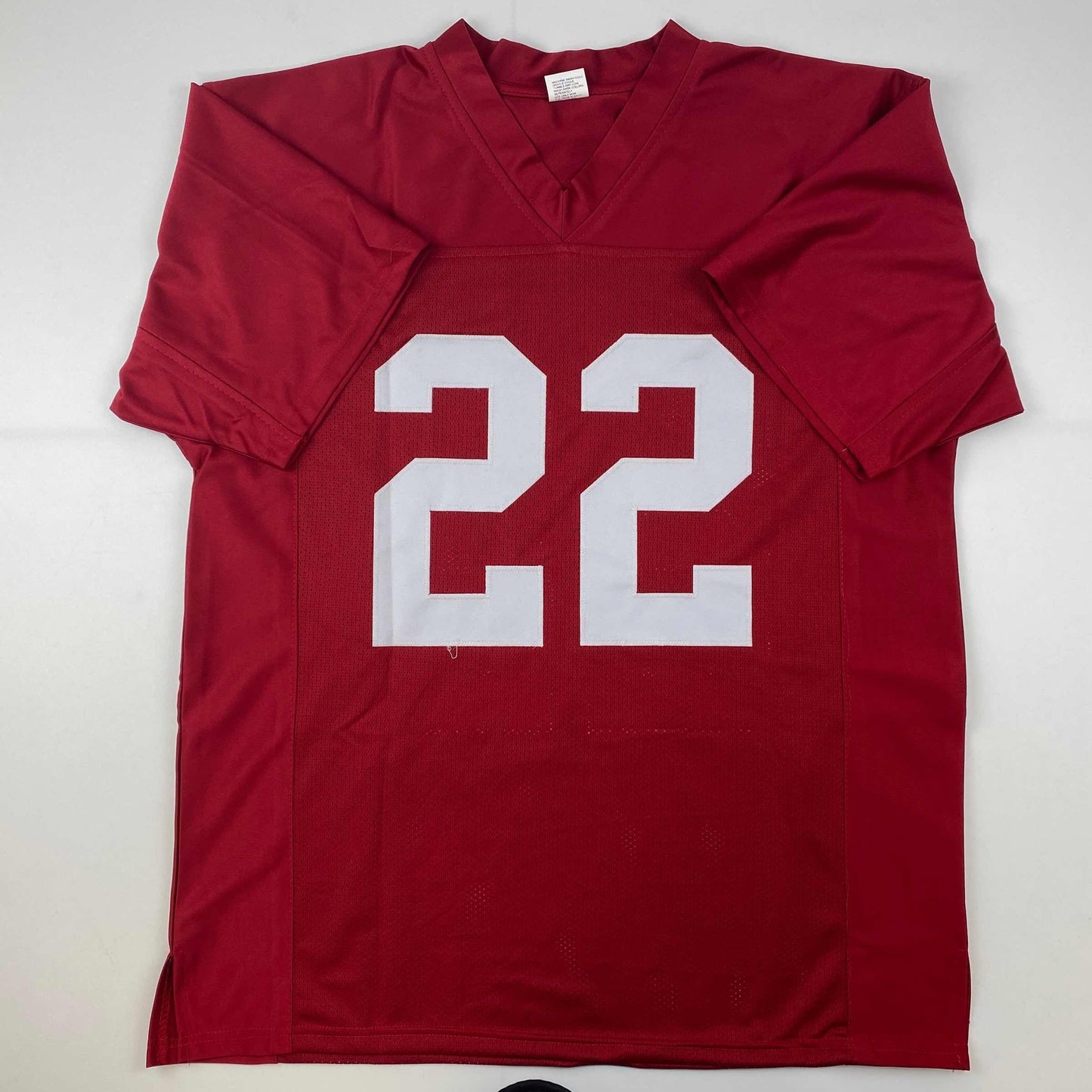 Facsimile Autographed Najee Harris Alabama Red Reprint Laser Auto College Football Jersey Size Men's XL
