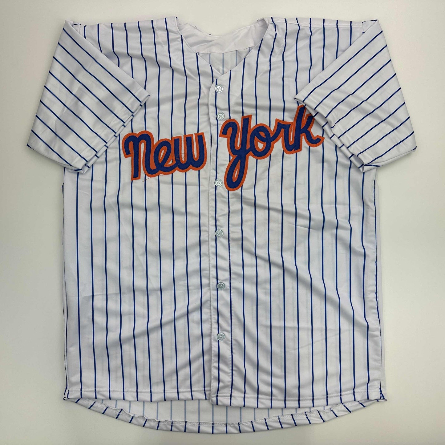 Facsimile Autographed Juan Soto New York Pinstripe Reprint Laser Auto Baseball Jersey Size Men's XL