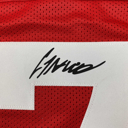 Facsimile Autographed CJ C.J. Stroud Ohio State Red Reprint Laser Auto College Football Jersey Size Men's XL