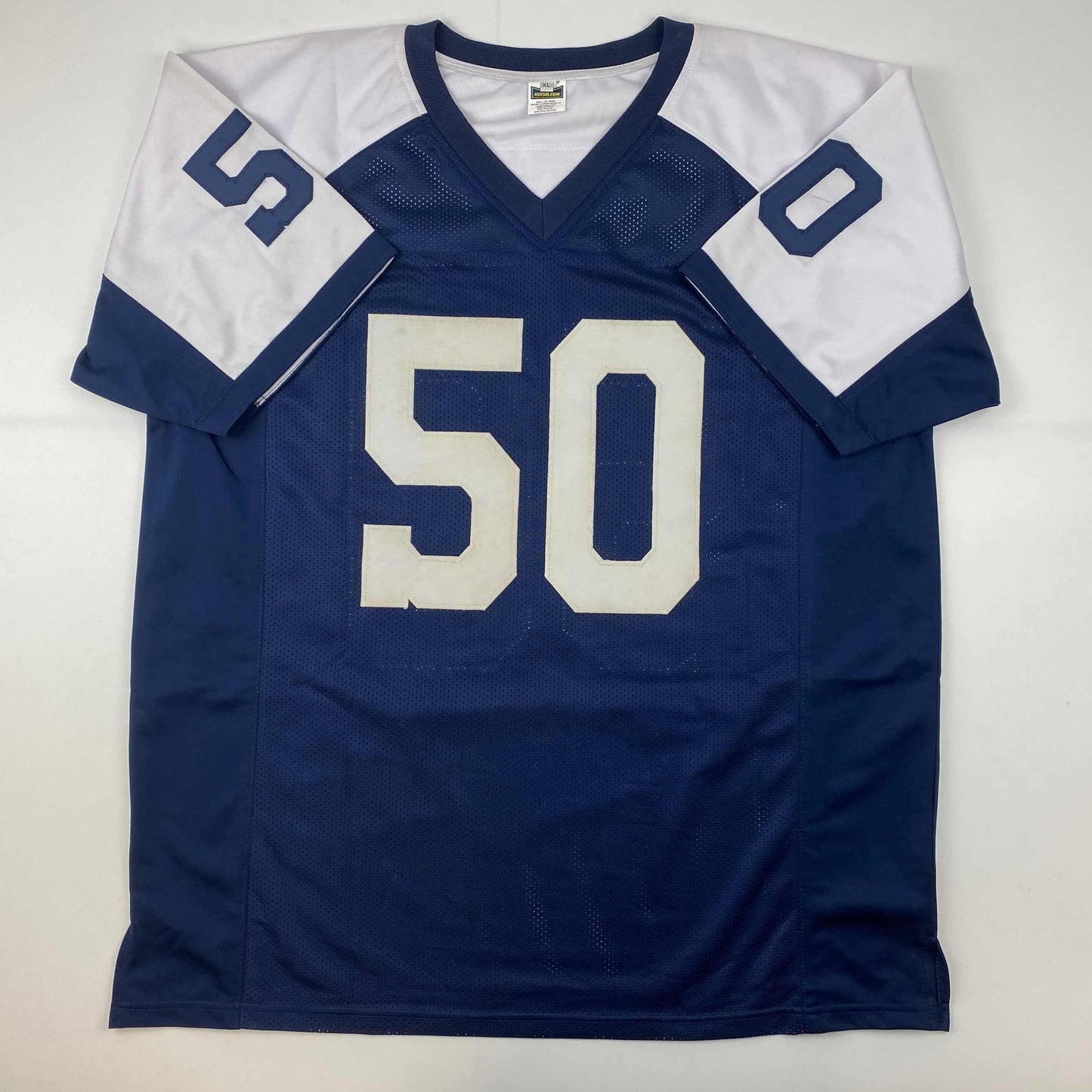 Facsimile Autographed Sean Lee Dallas Thanksgiving Day Reprint Laser Auto Football Jersey Size Men's XL