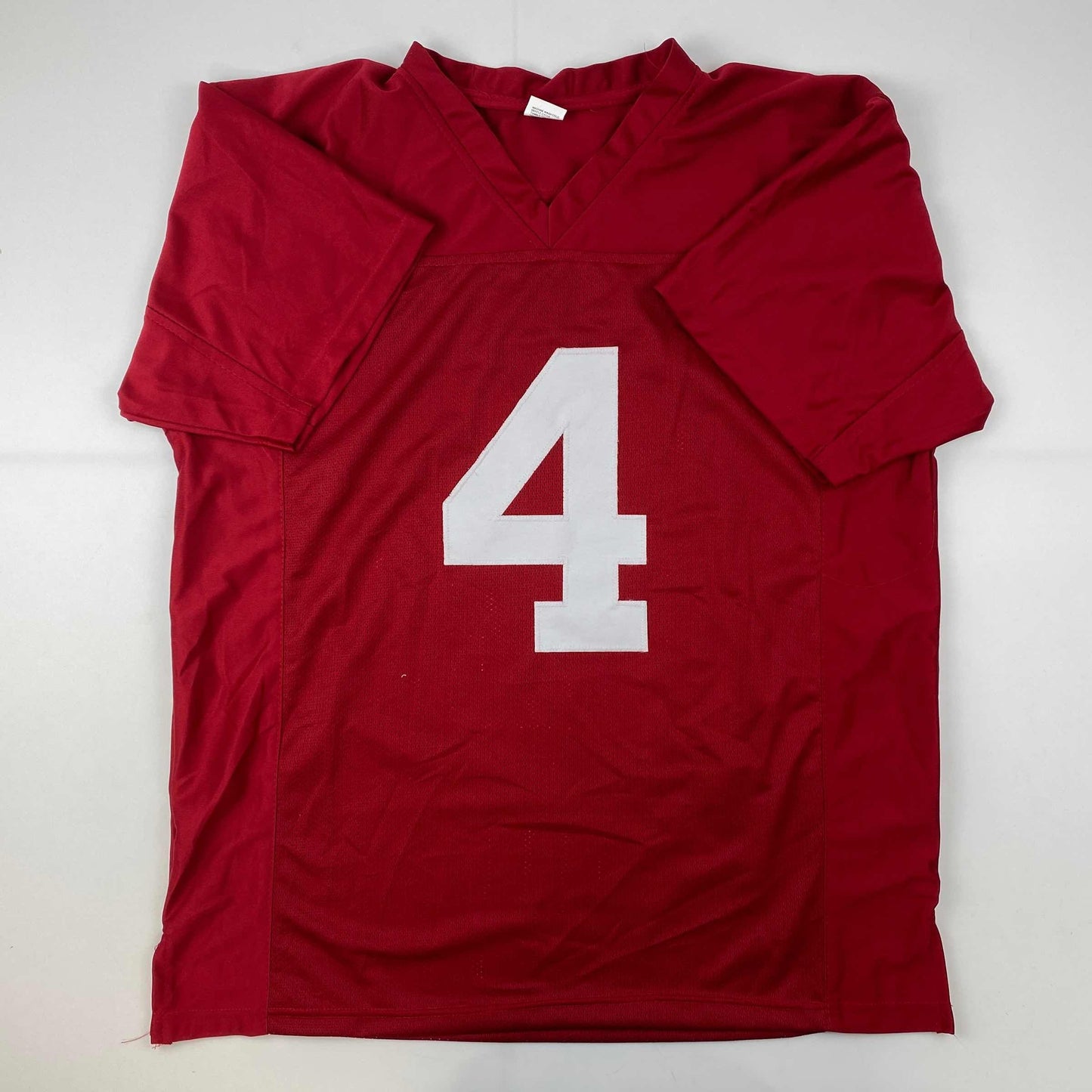 Facsimile Autographed Jerry Jeudy Alabama Red Reprint Laser Auto College Football Jersey Size Men's XL