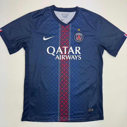 Autographed/Signed Bradley Barcola PSG Paris Saint Germain Blue Soccer Futbol Jersey Beckett BAS COA