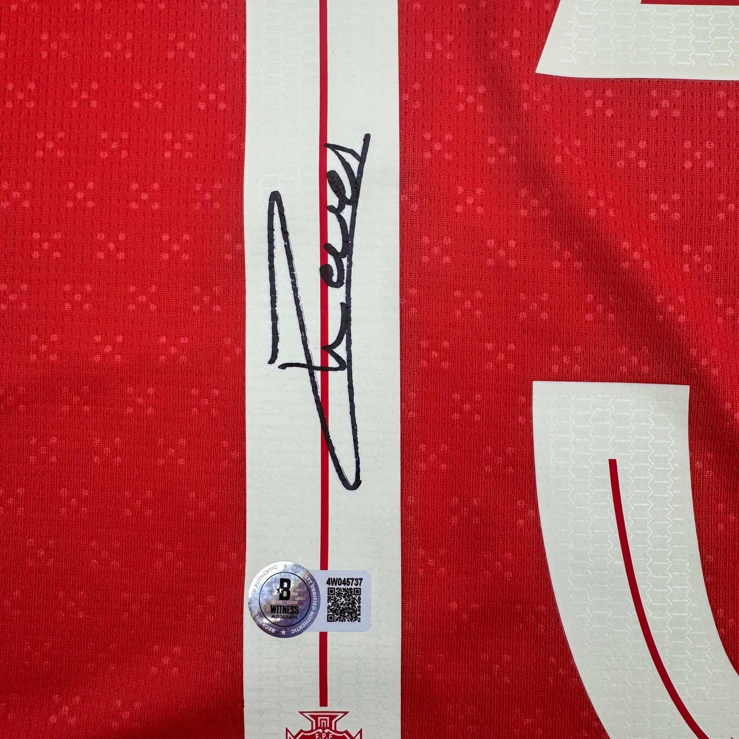 Autographed/Signed Joao Neves Portugal Soccer Team World Cup Jersey JSA COA