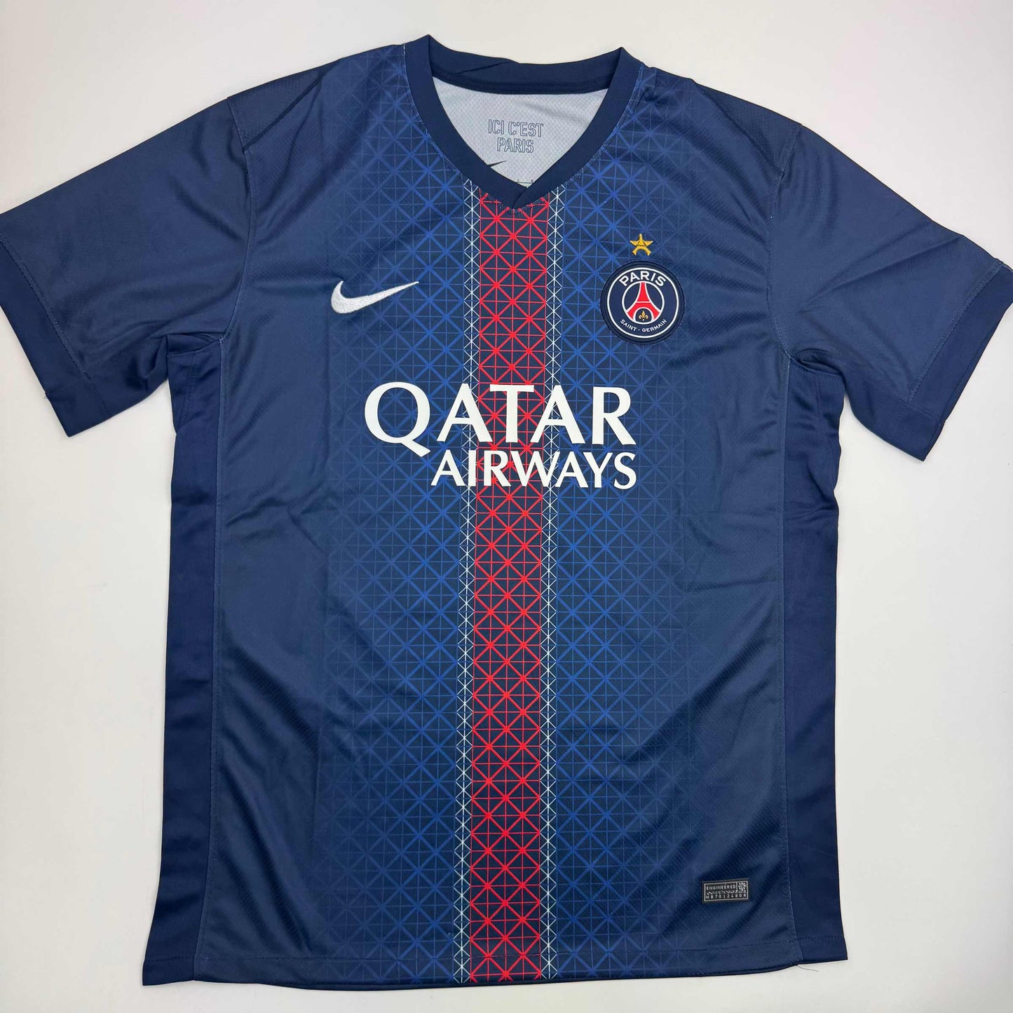 Autographed/Signed Joao Neves PSG Paris Saint Germain Blue Soccer Futbol Jersey Beckett BAS COA