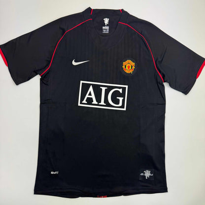 Autographed/Signed Wayne Rooney Manchester United Black 2008 Champions League Final Soccer Jersey Beckett BAS COA