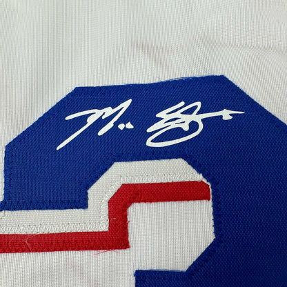 Facsimile Autographed Max Scherzer Texas White Reprint Laser Auto Baseball Jersey Size Men's XL