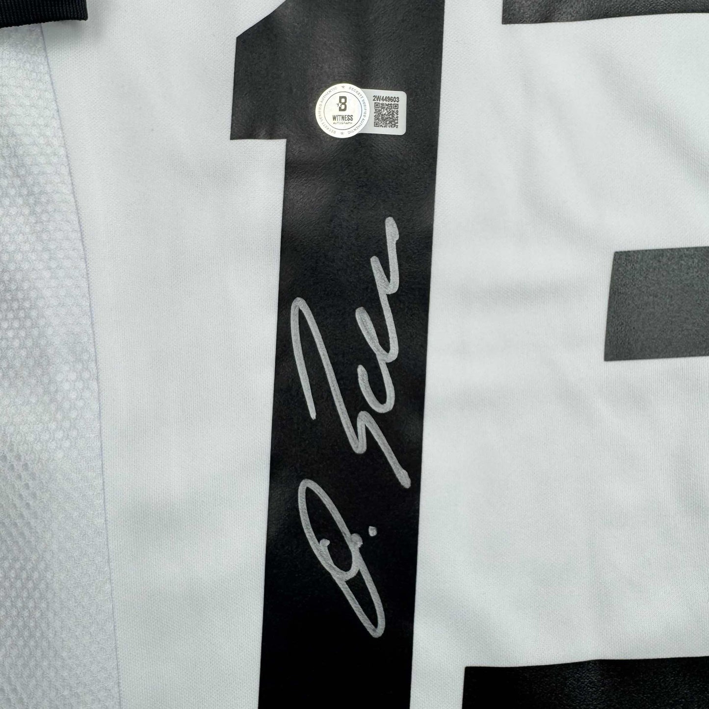 Autographed/Signed Michael Ballack Germany White Soccer World Cup Jersey Beckett BAS COA