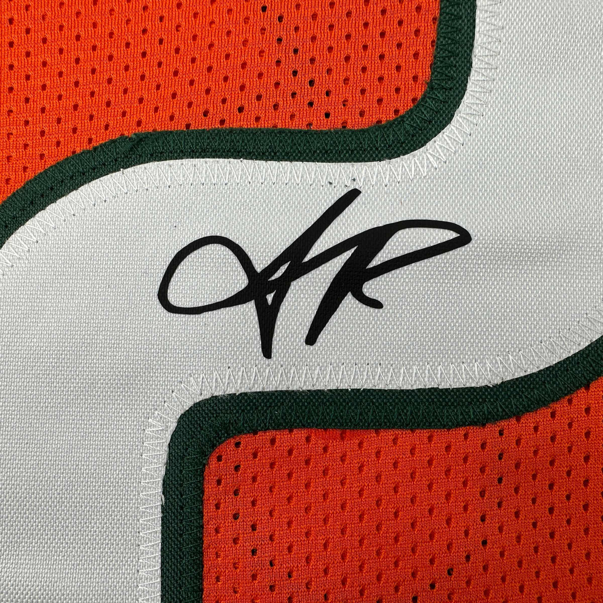 Facsimile Autographed Sean Taylor Miami Orange Reprint Laser Auto College Football Jersey Size Men's XL