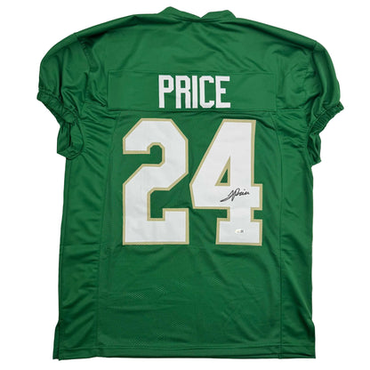 Autographed/Signed JaDarian Price Notre Dame Green College Football Jersey JSA COA