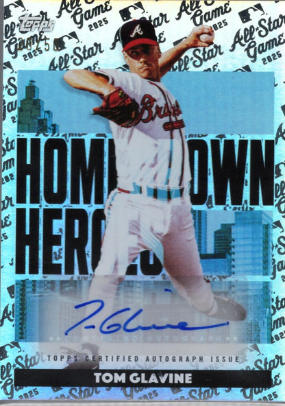 2025 Topps All Star Game Tom Glavine #HHATG Homegrown Heros Autograph Variation /50 Baseball Card