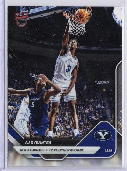 2025 Topps Bowman U Now AJ Dybantsa #35SP BYU Cougars Rookie RC Basketball Card