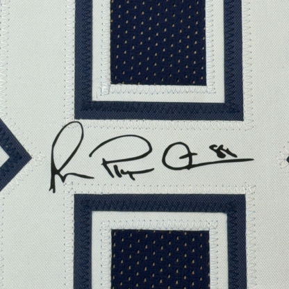 Framed Facsimile Autographed Michael Irvin 35x39 Dallas Blue Reprint Laser Auto Football Jersey
