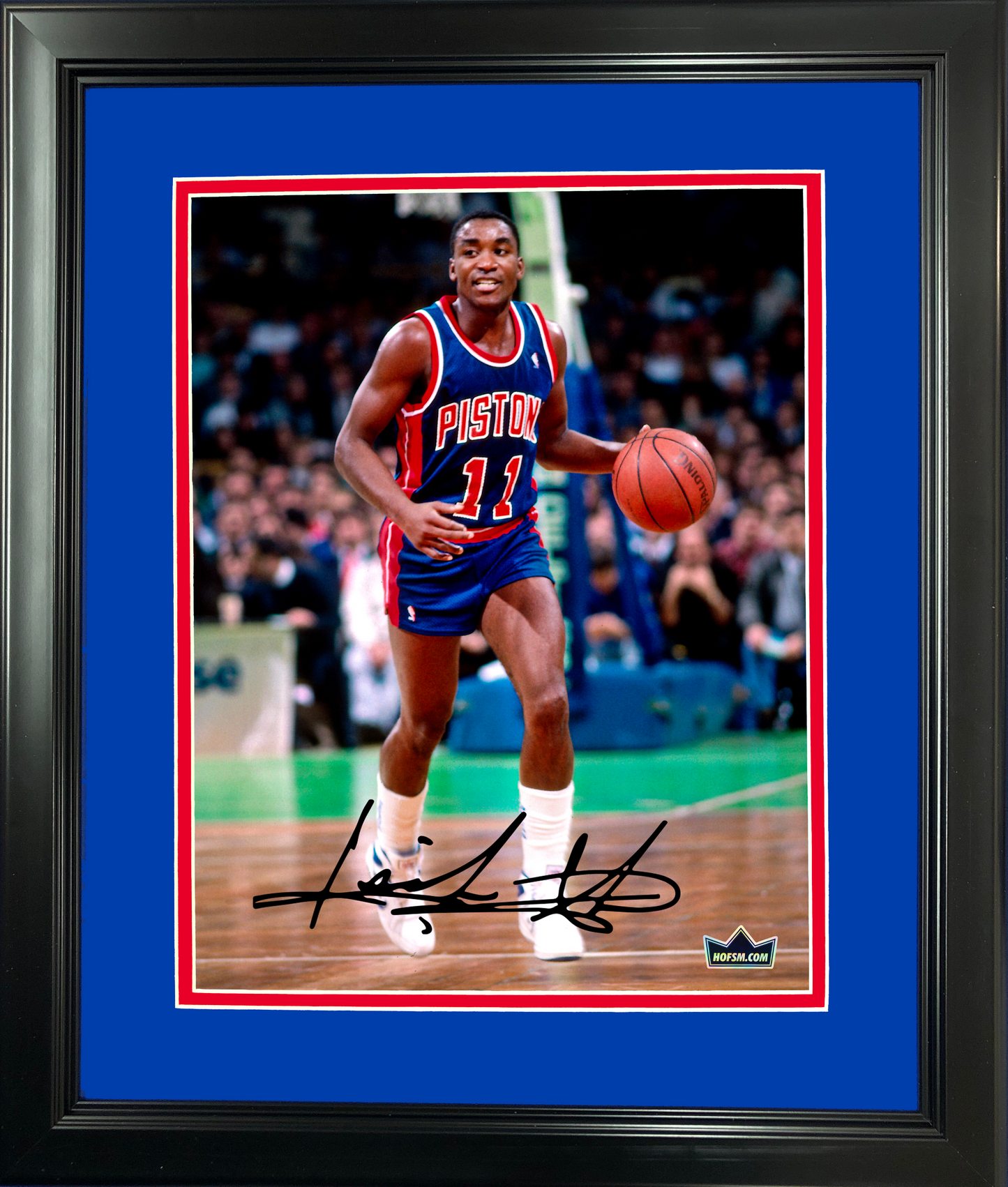 Framed Isiah Thomas Facsimile Laser Engraved Signature Auto 11"x14" Basketball Photo HOFSM Holo