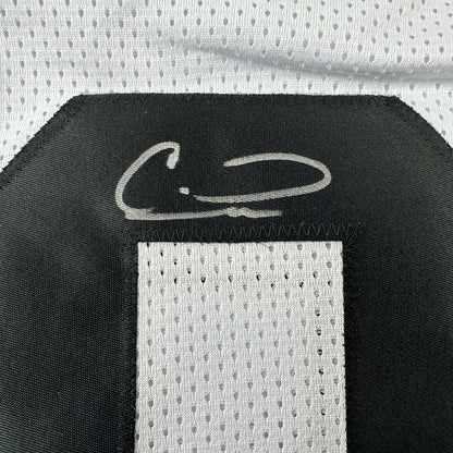 Framed Autographed/Signed Calvin Ridley 35x39 Jacksonville White Football Jersey Beckett BAS COA