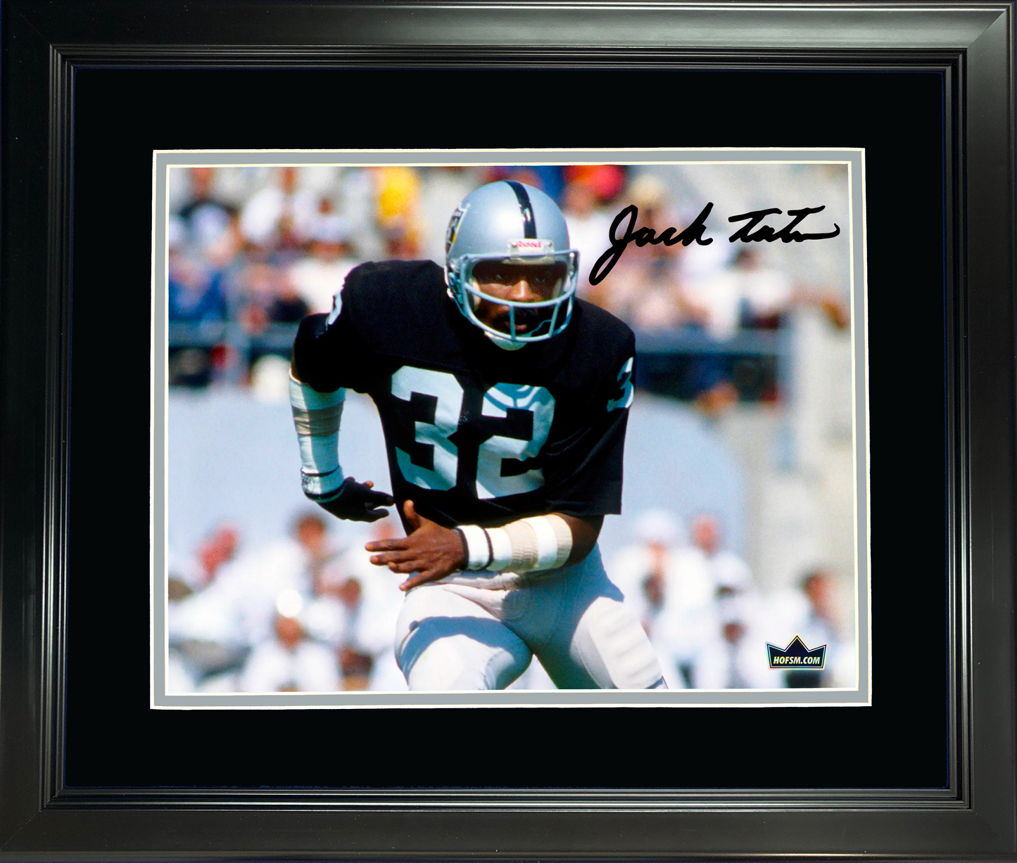 Framed Jack Tatum Oakland Las Vegas Raiders Facsimile Laser Engraved Signature Auto 11"x14" Football Photo HOFSM Holo