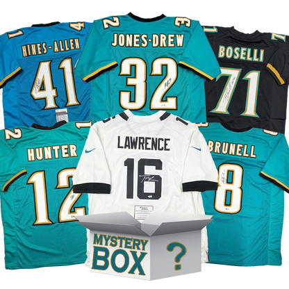 Autographed/Signed Jacksonville Football Jersey Mystery Box with PSA JSA or Beckett COA