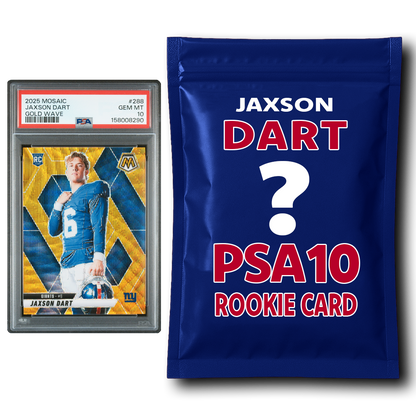 Jaxson Dart PSA 10 Graded Football Rookie Card Mystery Pack