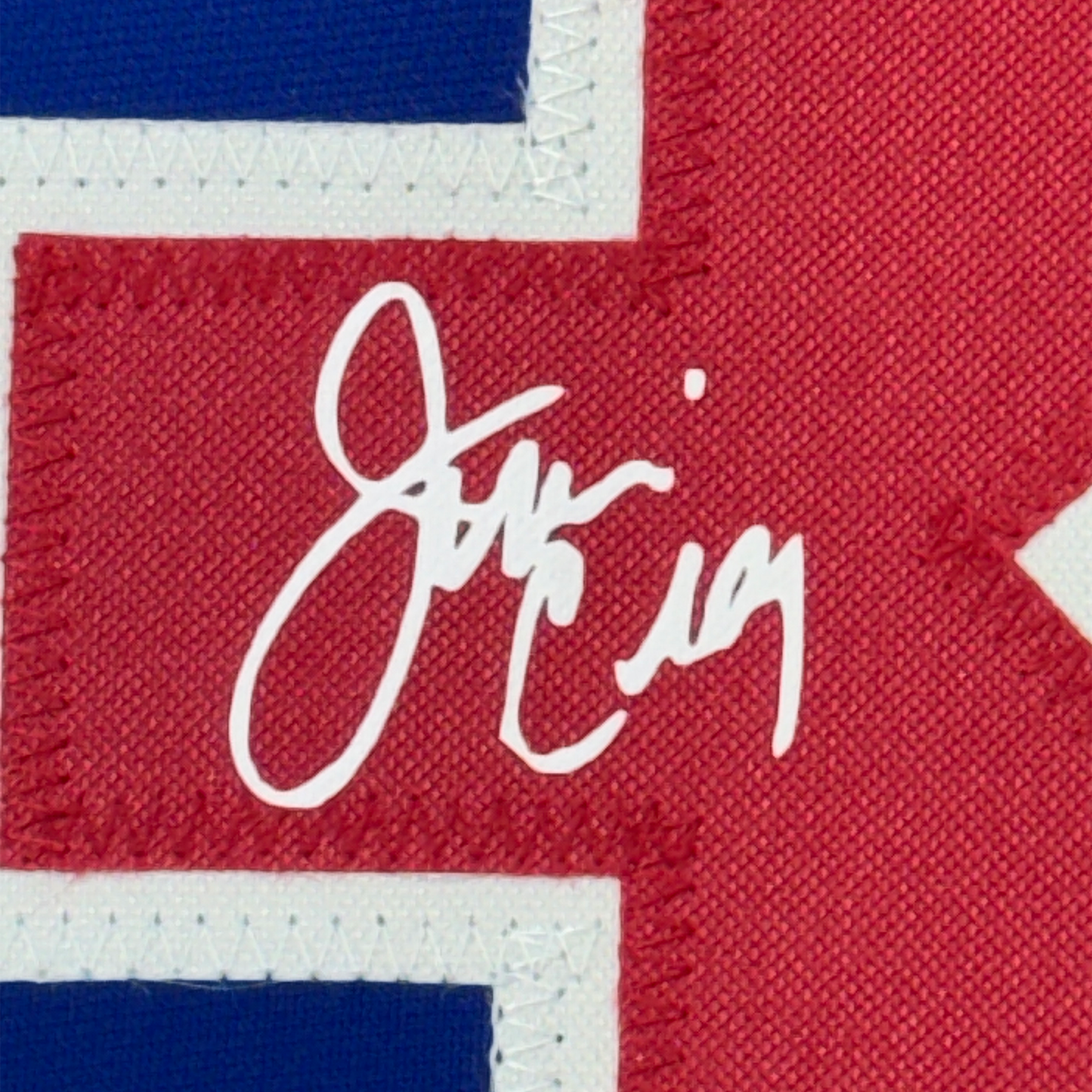 Framed Facsimile Autographed Jim Craig 35x39 United States USA Blue 1980 Miracle on Ice Reprint Laser Auto Hockey Jersey