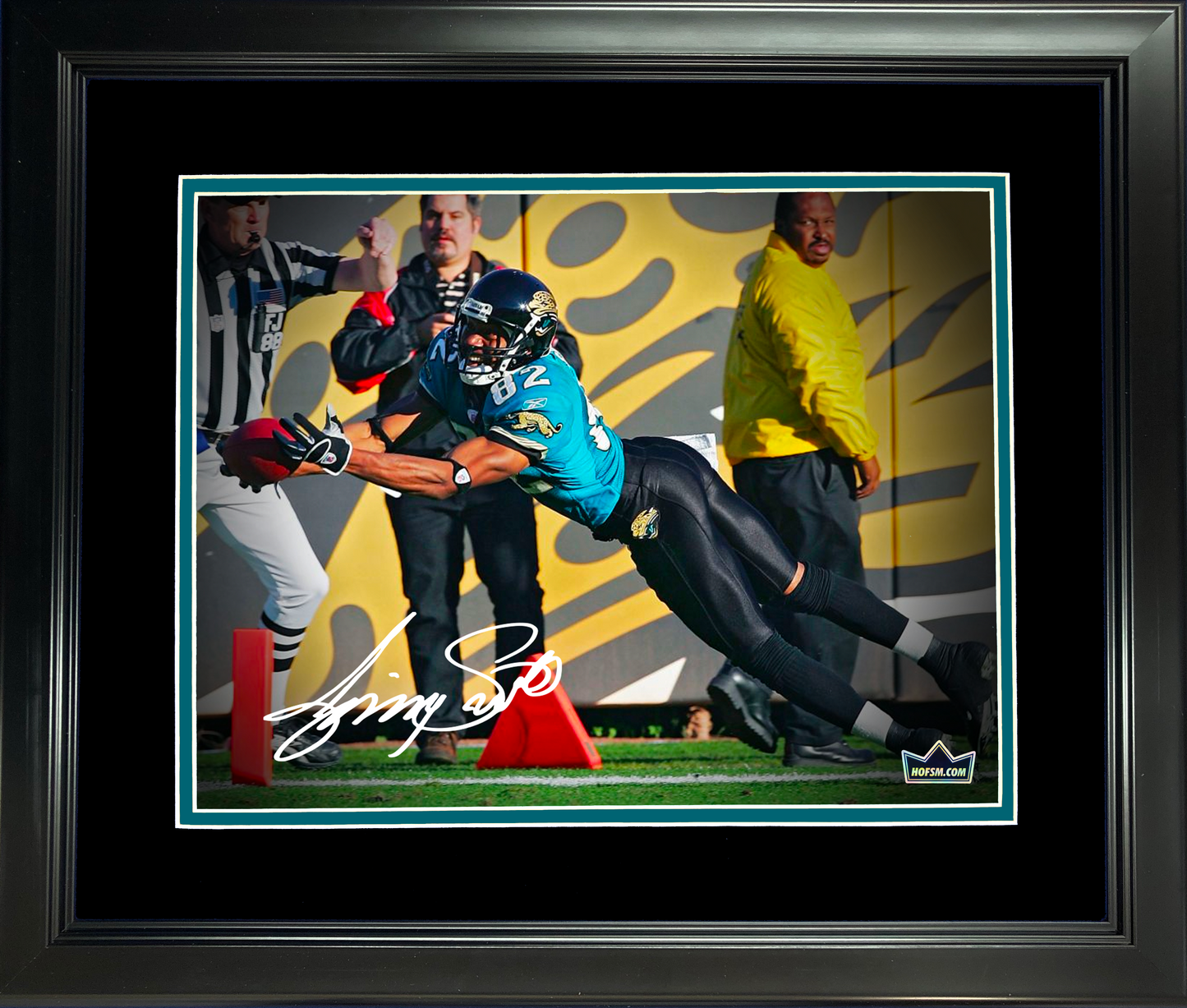 Framed Jimmy Smith Facsimile Laser Engraved Signature Auto Jacksonville Jaguars 11"x14" Football Photo HOFSM Holo