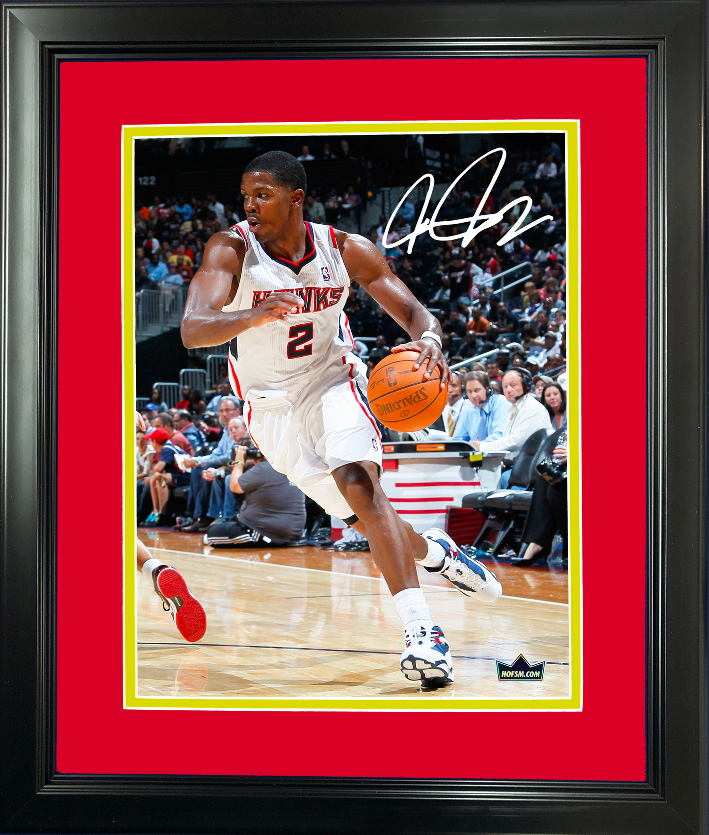 Framed Joe Johnson Facsimile Laser Engraved Signature Auto 11"x14" Basketball Photo HOFSM Holo