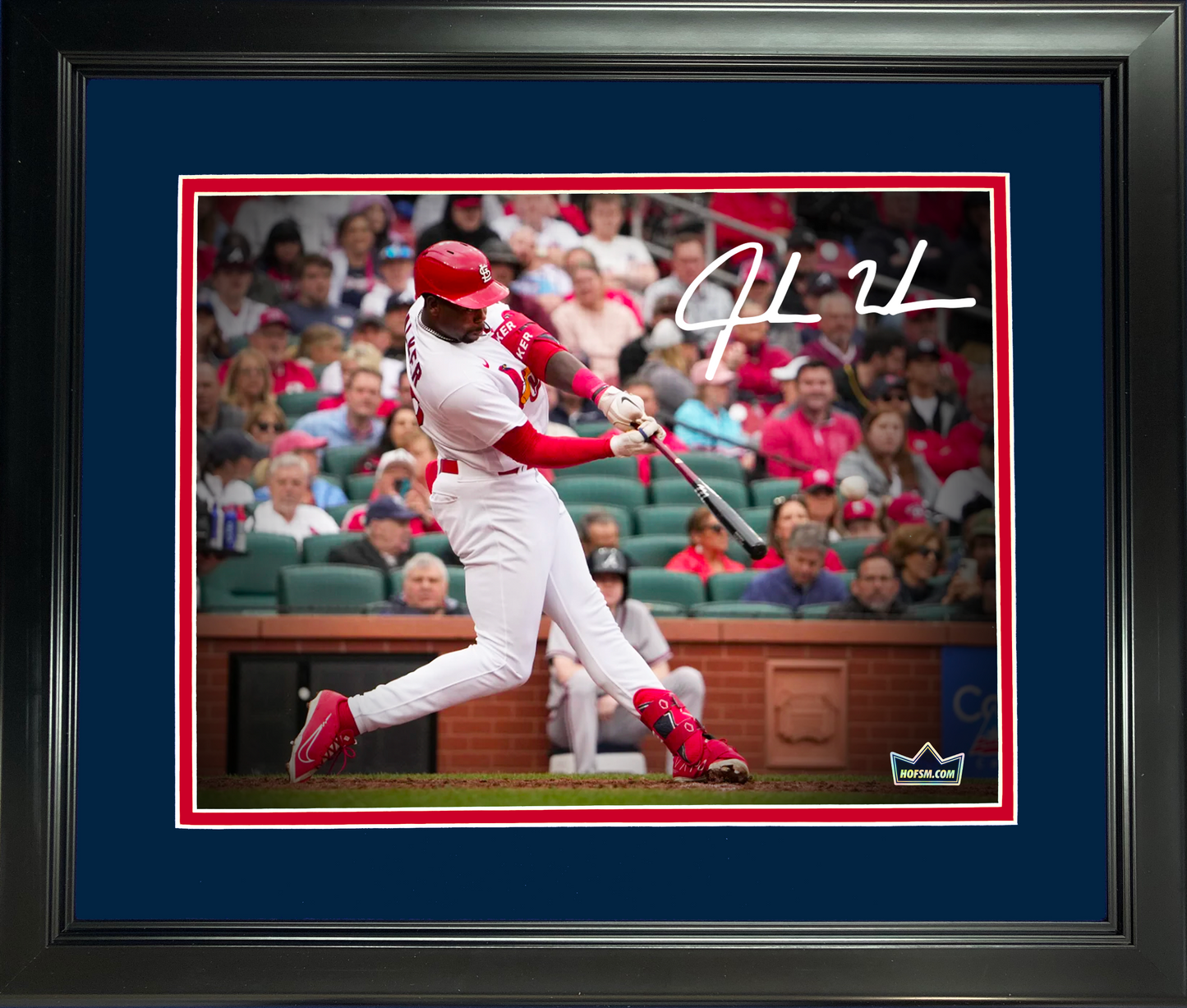 Framed Jordan Walker St. Louis Cardinals Facsimile Laser Engraved Signature Auto 11"x14" Baseball Photo HOFSM Holo