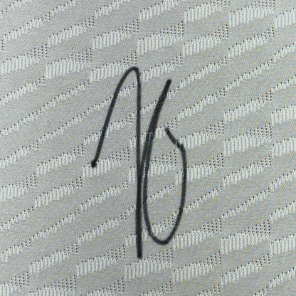 Framed Autographed/Signed Jude Bellingham 35x39 Real Madrid White Soccer Jersey Beckett BAS COA