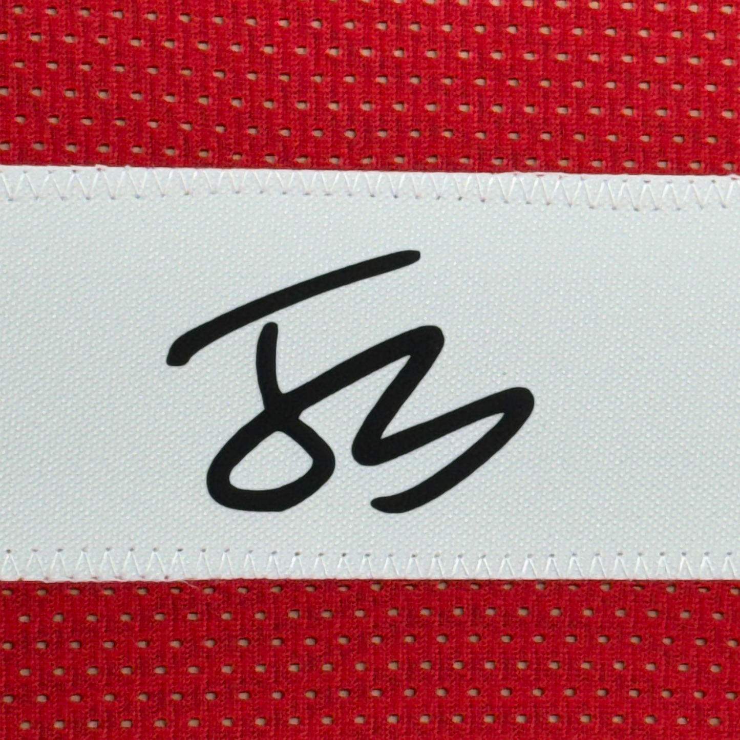 Framed Facsimile Autographed Julian Sayin 35x39 Ohio State Red Reprint Laser Auto College Football Jersey