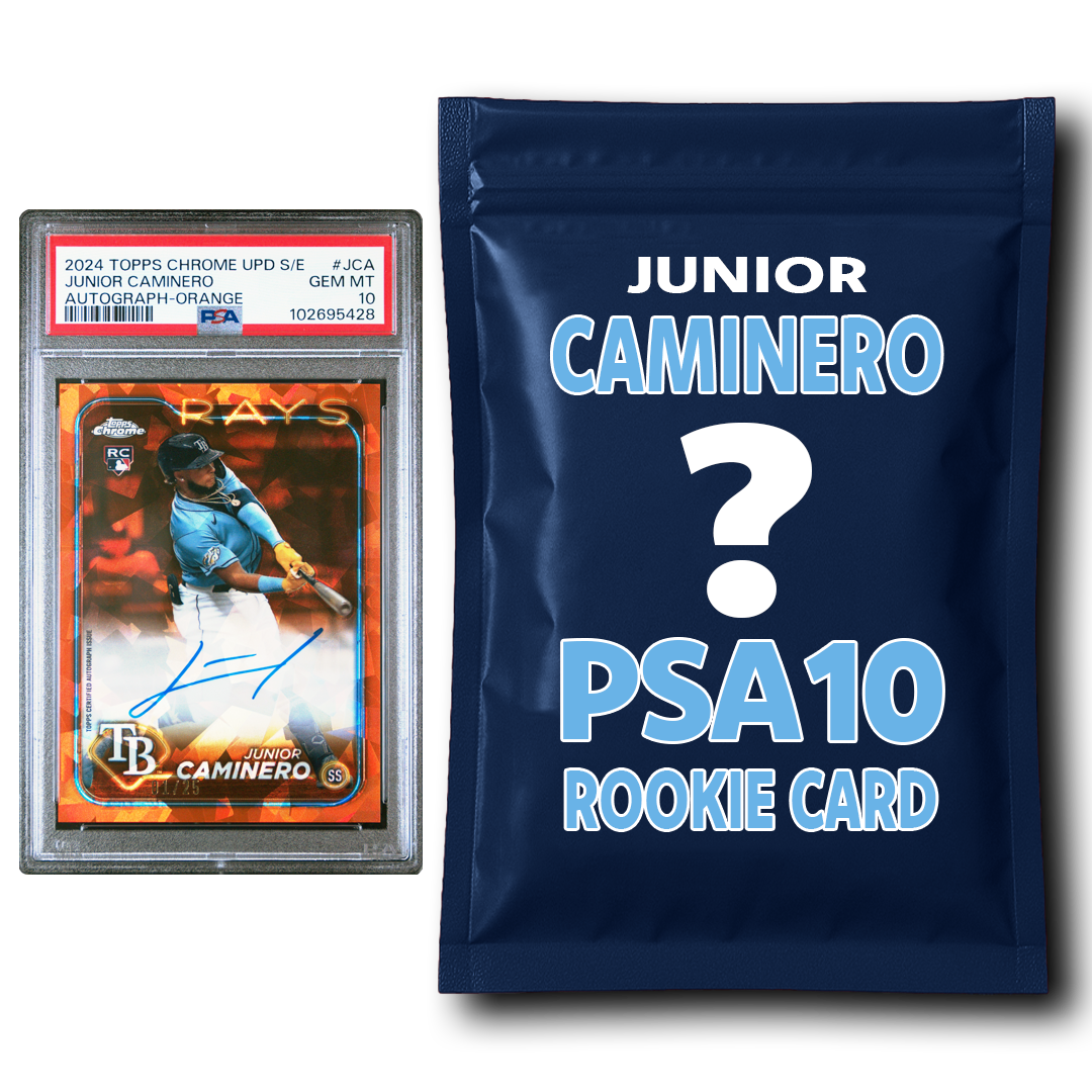Junior Caminero PSA 10 Graded Rookie Baseball Card Mystery Pack