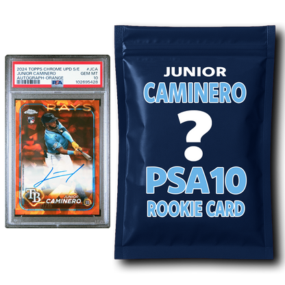 Junior Caminero PSA 10 Graded Rookie Baseball Card Mystery Pack