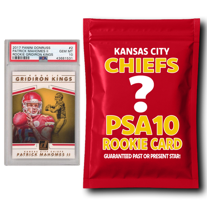 Kansas City Chiefs PSA 10 Graded Rookie Card Mystery Pack