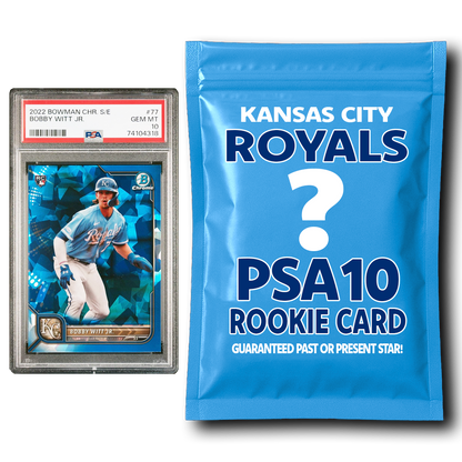 Kansas City Royals PSA 10 Graded Rookie Card Mystery Pack