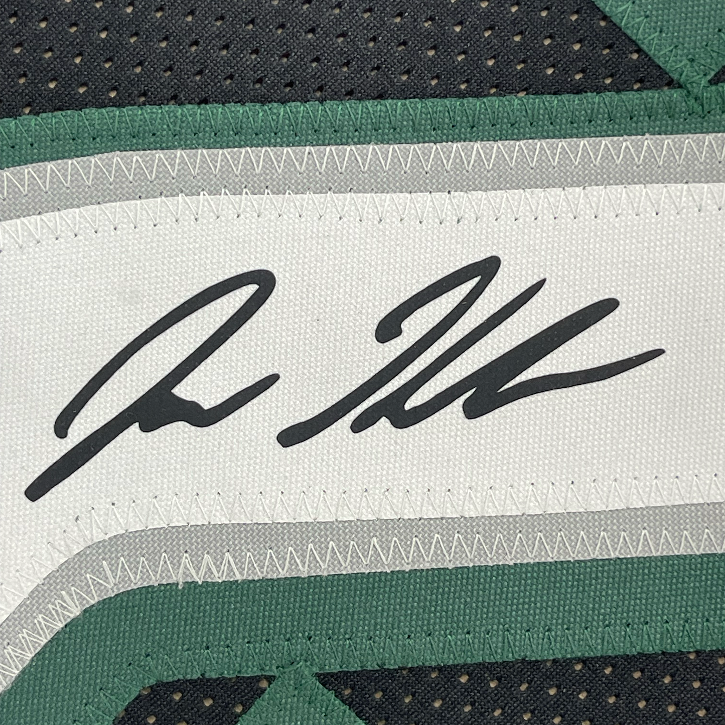 Framed Facsimile Autographed Jason Kelce 35x39 Philadelphia Black Reprint Laser Auto Football Jersey