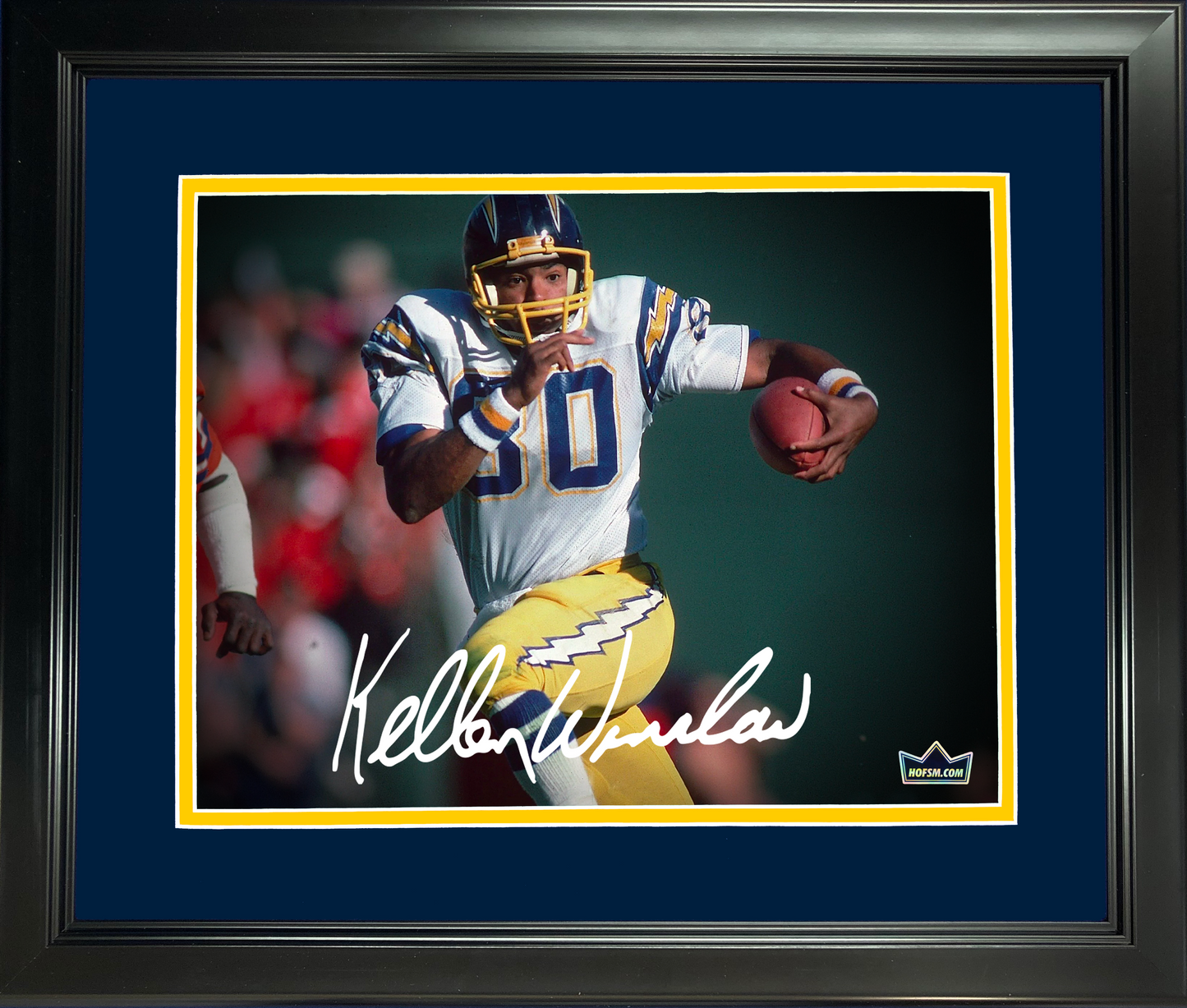 Framed Kellen Winslow San Diego Chargers Facsimile Laser Engraved Signature Auto 11"x14" Football Photo HOFSM Holo