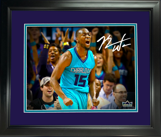 Framed Kemba Walker Facsimile Laser Engraved Signature Auto Charlotte Hornets 11"x14" Basketball Photo HOFSM Holo