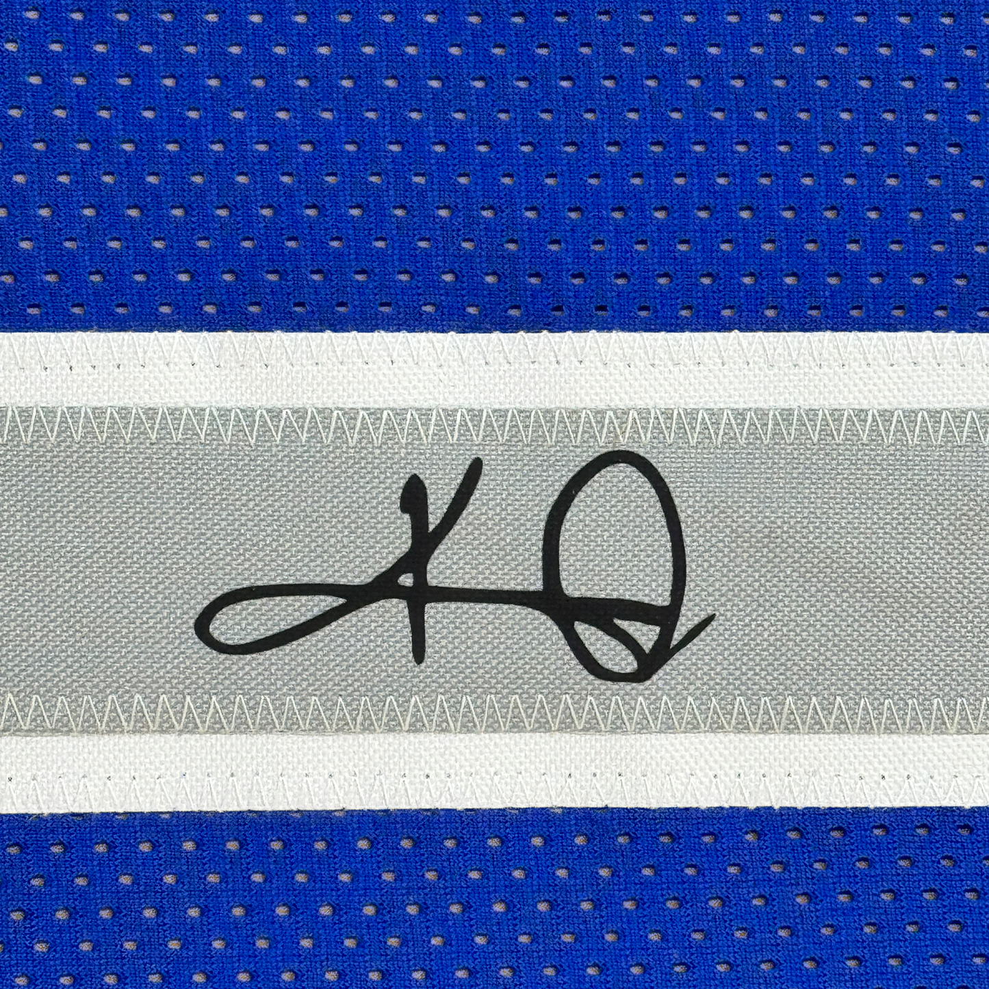 Framed Facsimile Autographed Kyrie Irving 35x39 Dallas Blue Reprint Laser Auto Basketball Jersey