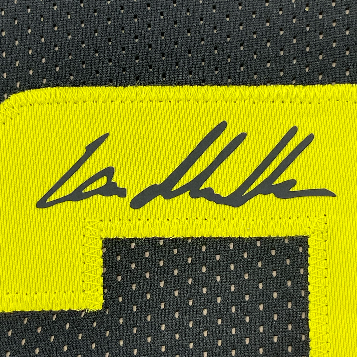 Framed Facsimile Autographed Lauri Markkanen 35x39 Utah Black Reprint Laser Auto Basketball Jersey