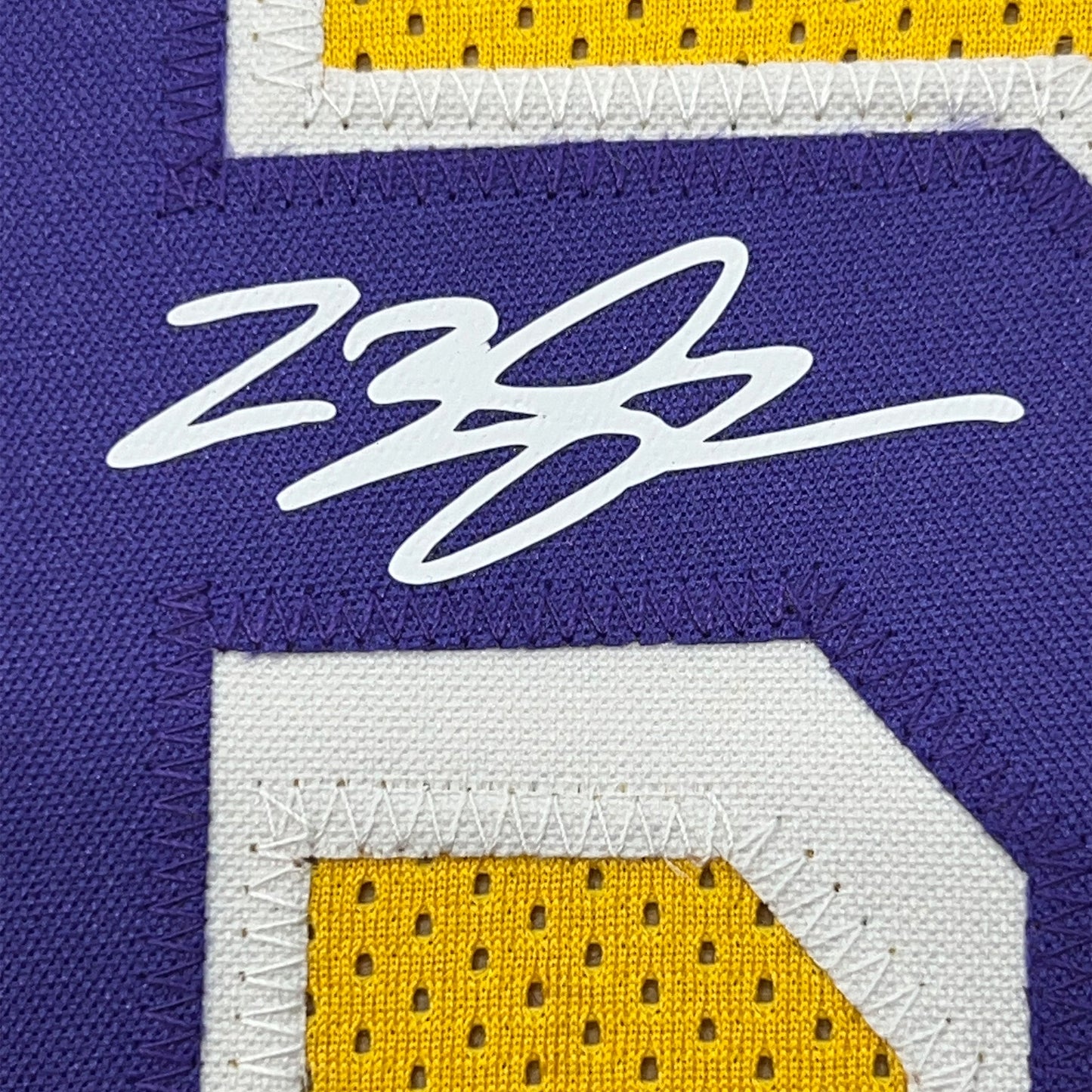 Framed Facsimile Autographed LeBron James 35x39 Los Angeles LA Yellow Reprint Laser Auto Basketball Jersey