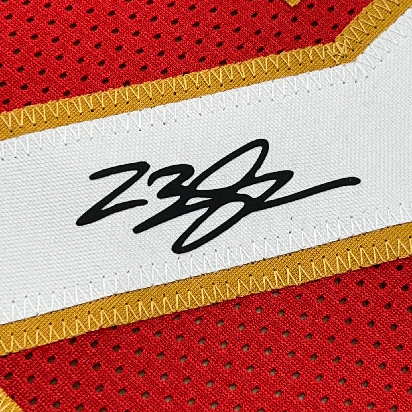 Framed Facsimile Autographed LeBron James 35x39 Cleveland Red Reprint Laser Auto Basketball Jersey