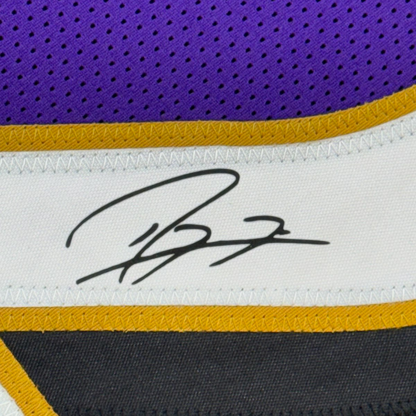 Framed Facsimile Autographed Ray Lewis 35x39 Baltimore Purple Reprint Laser Auto Football Jersey Size Men's XL