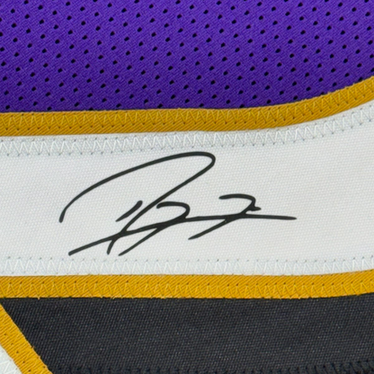 Framed Facsimile Autographed Ray Lewis 35x39 Baltimore Purple Reprint Laser Auto Football Jersey Size Men's XL