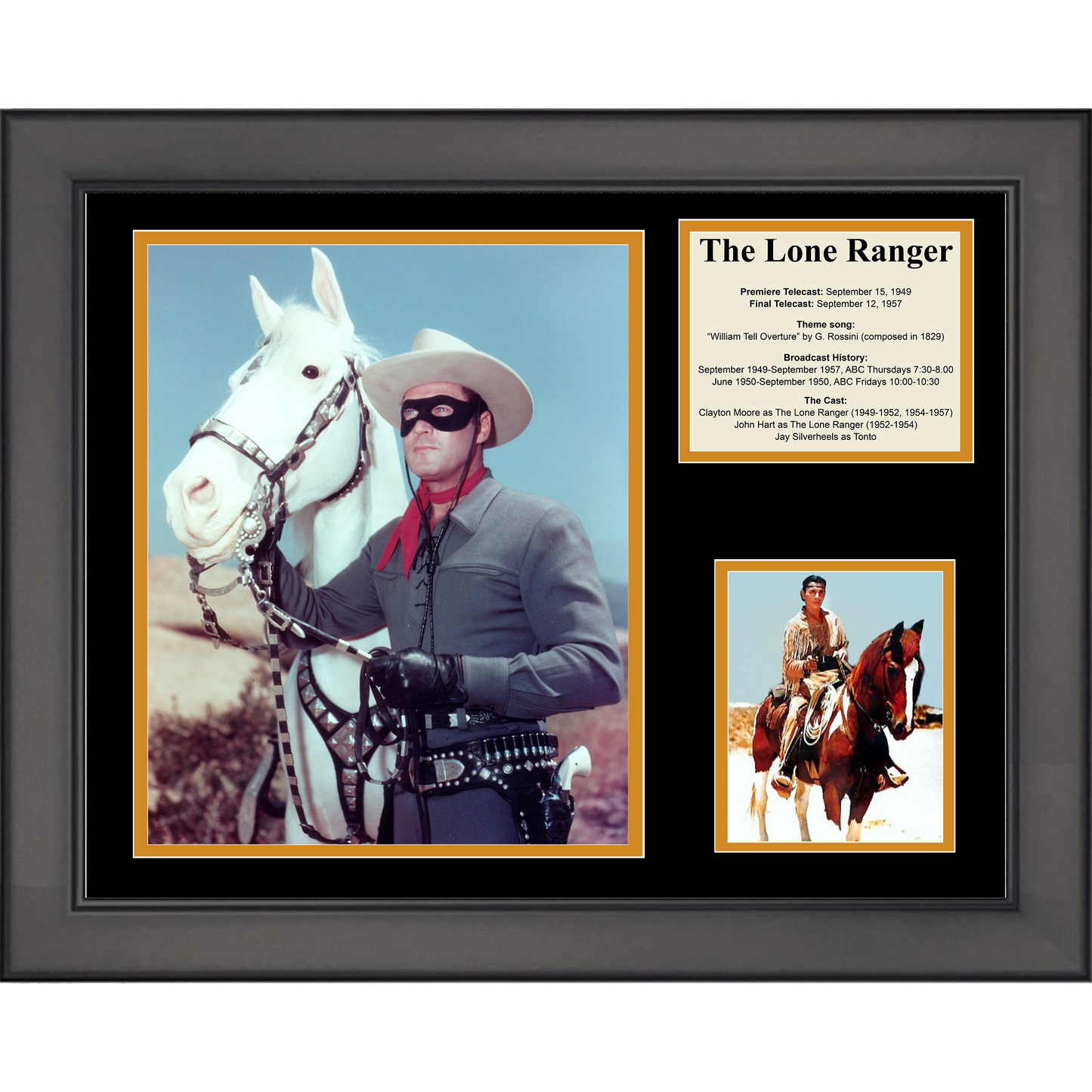 Framed The Lone Ranger Movie 11"x14" Three Photo Collage