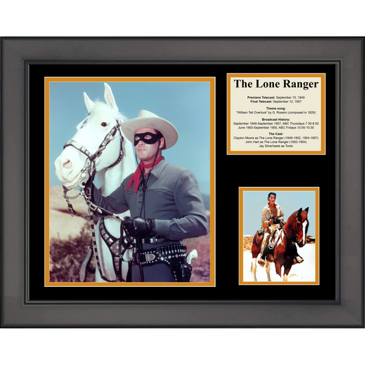 Framed The Lone Ranger Movie 11"x14" Three Photo Collage
