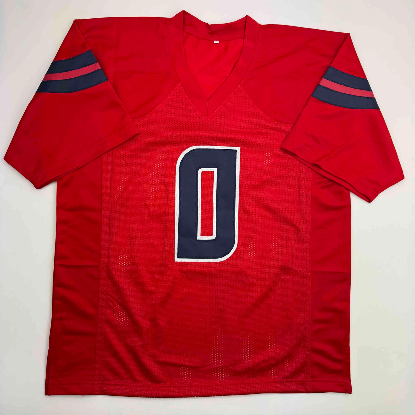 Autographed/Signed Azeez Al Shaair Houston Red Football Jersey Beckett BAS COA
